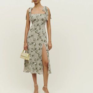 Reformation Twilight Dress in Verde
